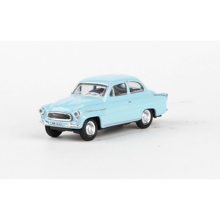 Skoda Octavia 1963-as Autómodell, Abrex, 1:72, kék