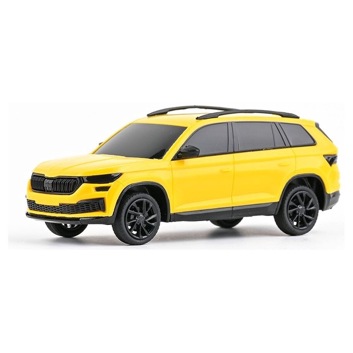 Abrex modellautó, Skoda Kodiaq FL, 1:43, sárga