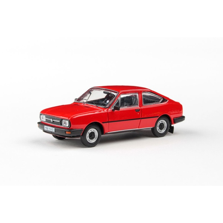 Abrex modellautó, Skoda Garde (1982), 1:43, piros