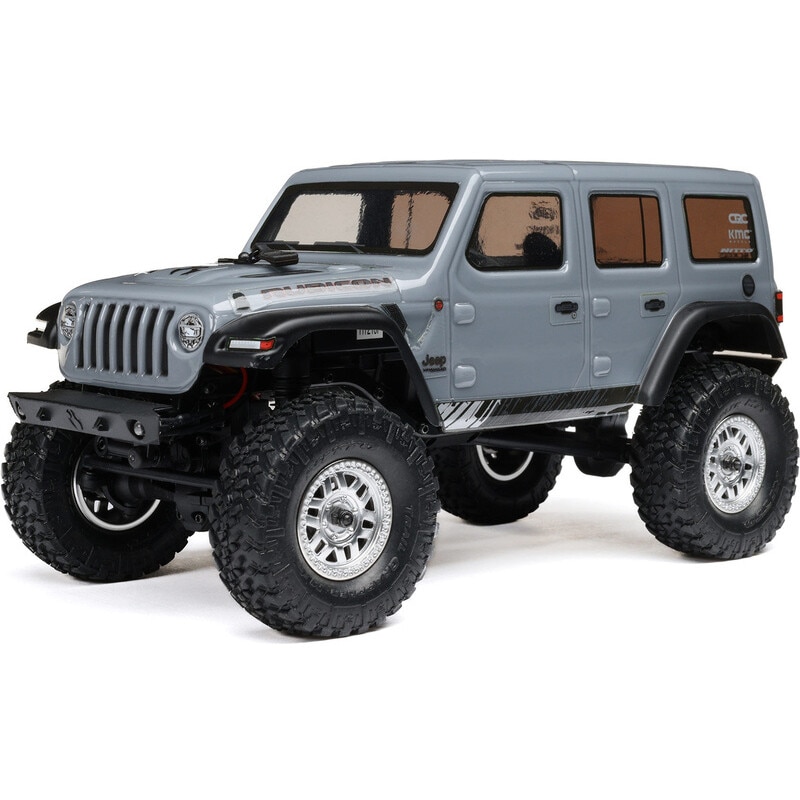 Automacheta RC Axial SCX24 Jeep Wrangler JLU 1:24 4WD gri - eMAG.ro