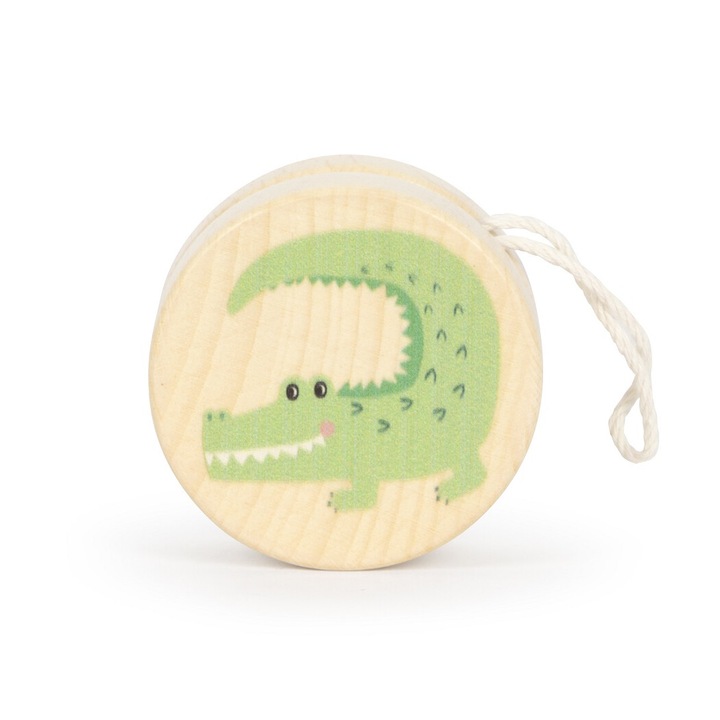 Gyerek Jojo, Kisláb, krokodil, 5,5x5,5x3 cm, fa