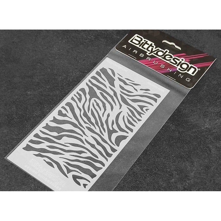 BittyDesign airbrush stencil, fehér