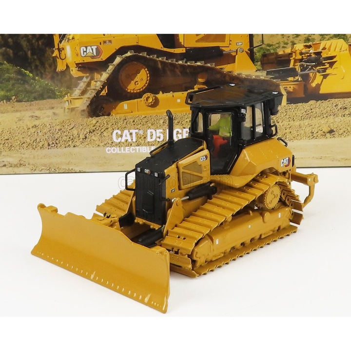 Buldozer de jucarie, DM Caterpillar Catd5 Lgp Vpat, 1:50, galben