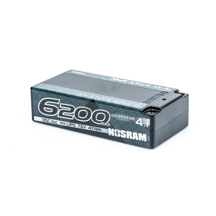 Akkumulátor NOSRAM HV Gyári specifikáció Shorty GRAPHENE-4.1 6200mAh 7.6V LiPo 135C/65C