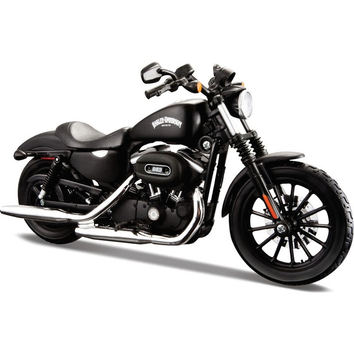 Maisto modellautó, Harley Davidson2014 Sportster Iron 883, 1:12, finom részletek, 17 cm