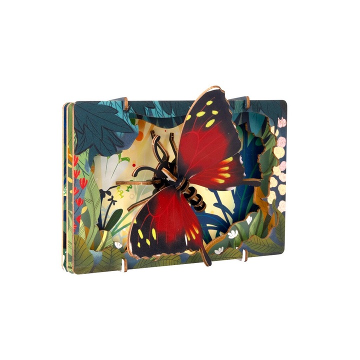 3D puzzle, EscapeWelt, fa, 27 db, 14,8x6,8x10,9 cm, 8 év+