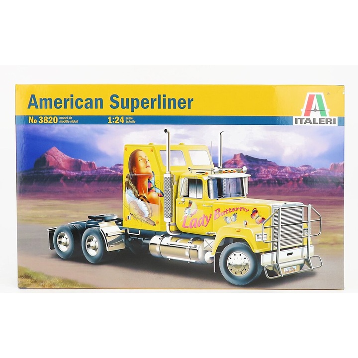 Italeri Mack American Superliner traktor teherautó 3-tengelyes 1979 1:24 modellautó
