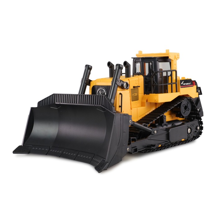 Buldozer RC 1:24, functii radlica si drapak, 360x200x150mm, multicolor