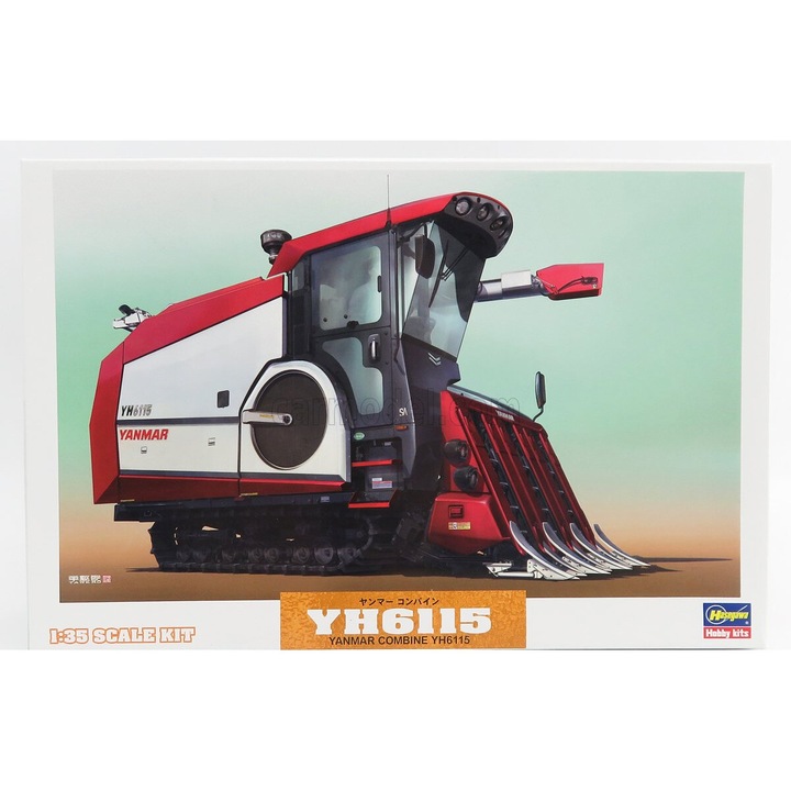 Automacheta, Hasegawa, Yanmar Yh6115 Mietitrebbia 1:35