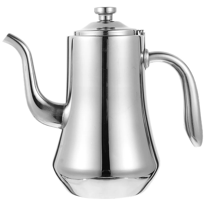 Ceainic din inox, capacitate 2L, gri, 22.50x9.50x9.50cm