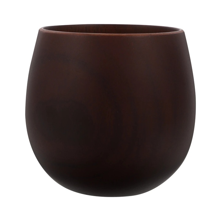 Cana multifunctional din lemn, 250ML, design simplu, capacitate mare, 9x8x8cm, set