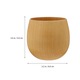 Cana multifunctional din lemn, 250ML, design simplu, capacitate mare, 9x8x8cm, set