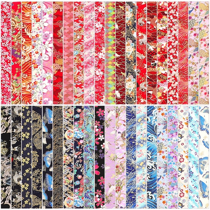 Set 40 benzi textile quilting multicolor 50x6.5cm