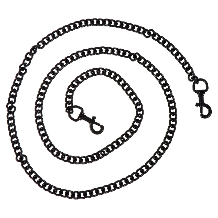 Lant pentru geanta, negru, 120x2x0.5cm, set de 1 buc.