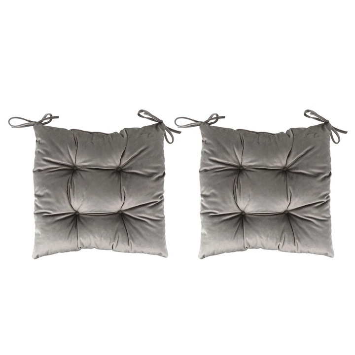 Perne decorative, 2 bucati, material poliester, 37x35x7cm, multicolor