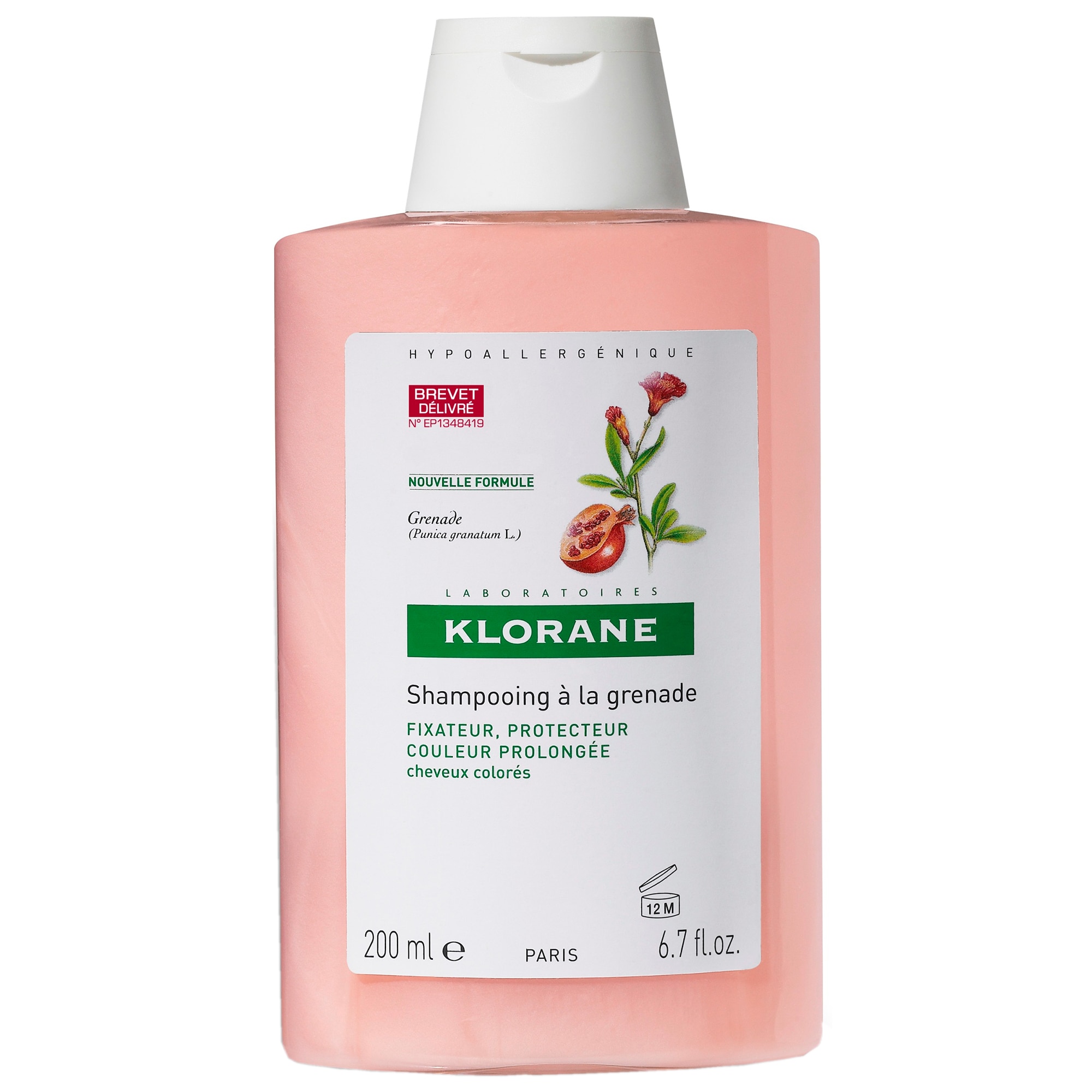 Sampon Klorane cu extract de rodie, 200ml