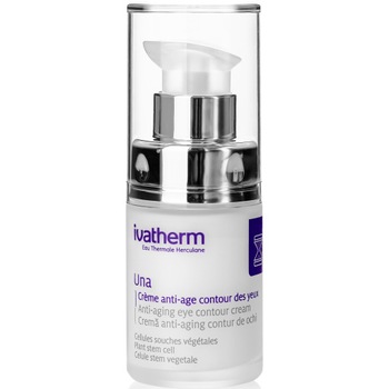 Crema anti-aging contur ochi UNA, Ivatherm, cu celule stem vegetale si peptide, pentru riduri profunde, 15 ml Crema anti-aging contur ochi UNA, Ivatherm, cu celule stem vegetale si peptide, pentru riduri profunde, 15 ml