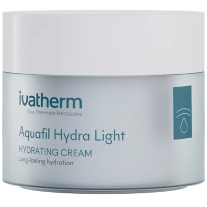 Crema hidratanta Aquafil Hydra Light, Ivatherm, pentru piele sensibila normala sau mixta, 50 ml