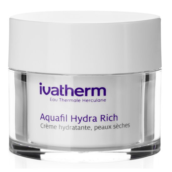 Crema hidratanta Aquafil Hydra Rich, Ivatherm, pentru piele uscata si deshidratata, 50 ml