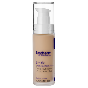 Fond de ten fluid Joviale, Ivatherm, cu protectie solara SPF 25, reduce imperfectiunile, pentru toate tipurile de ten, nuanta 01, 30 ml Fond de ten fluid Joviale, Ivatherm, cu protectie solara SPF 25, reduce imperfectiunile, pentru toate tipurile de ten, nuanta 01, 30 ml