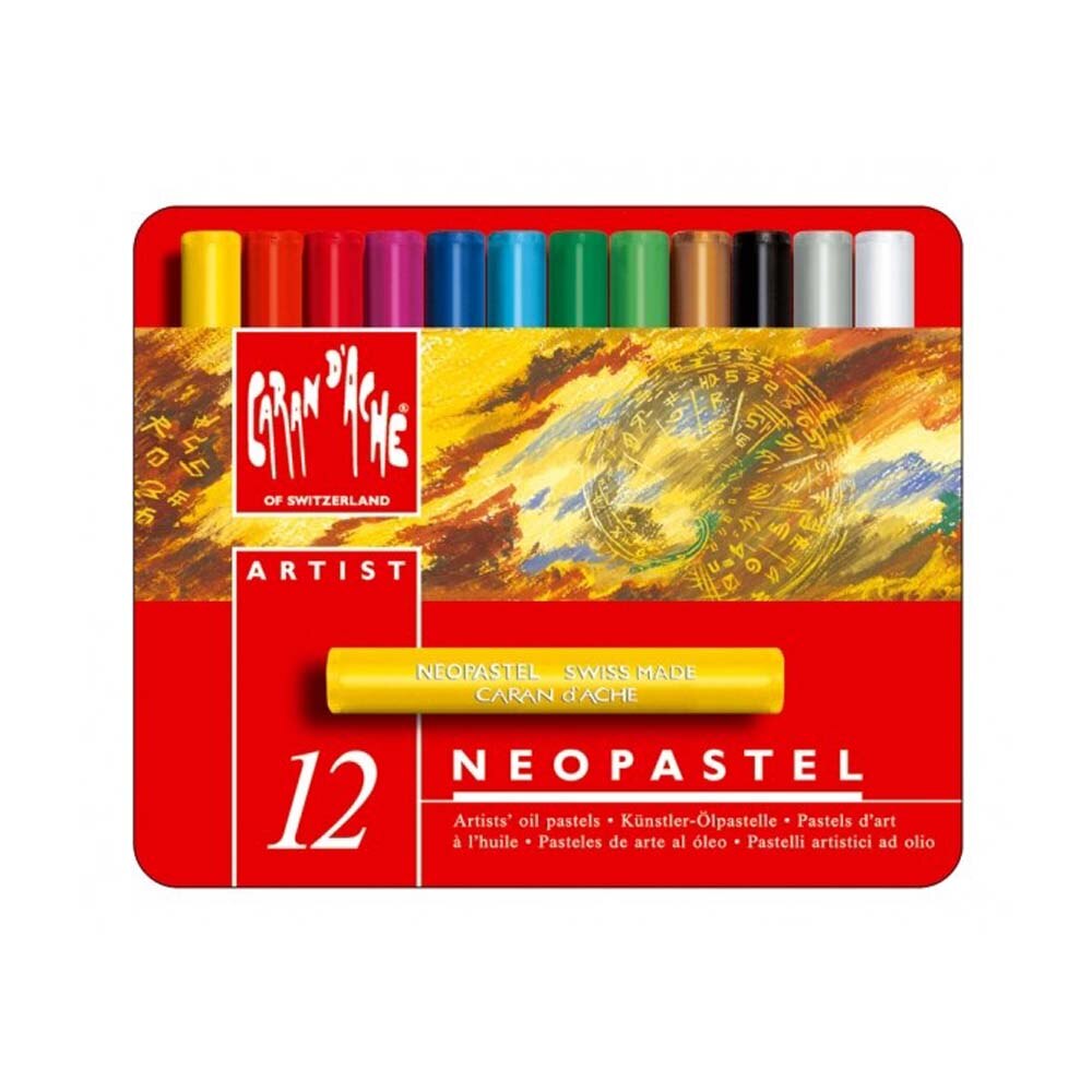 Комплект маслени пастели Caran d'Ache Neopastel, 12 цвята eMAG.bg