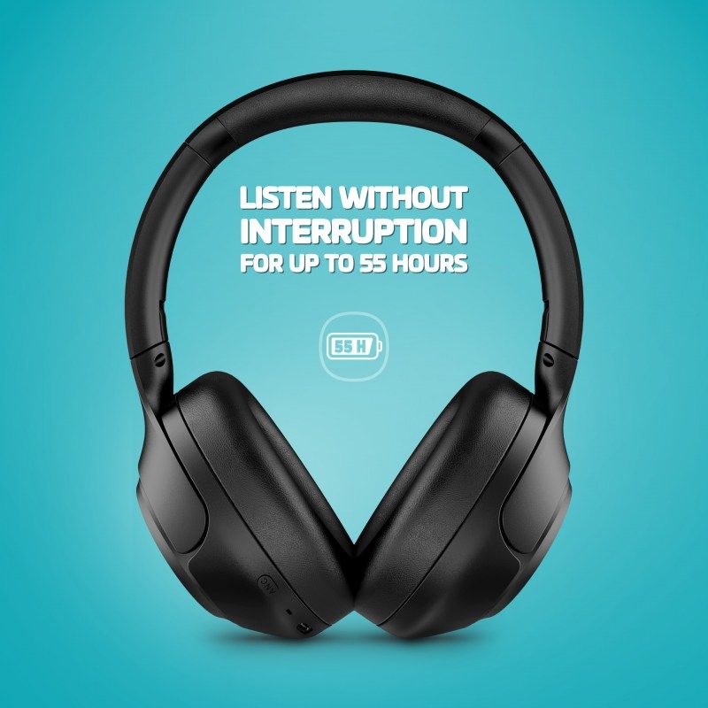 Casti Bluetooth Lamax BeatComfort1 ANC negru, 256688, microfon/casti