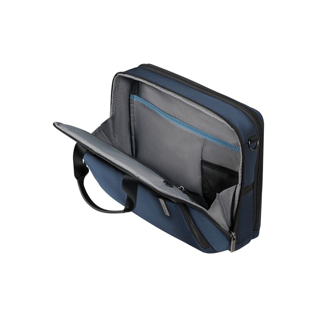 Geanta laptop Samsonite Evosight Bailhandle 15,6", albastra, 410x290x120mm