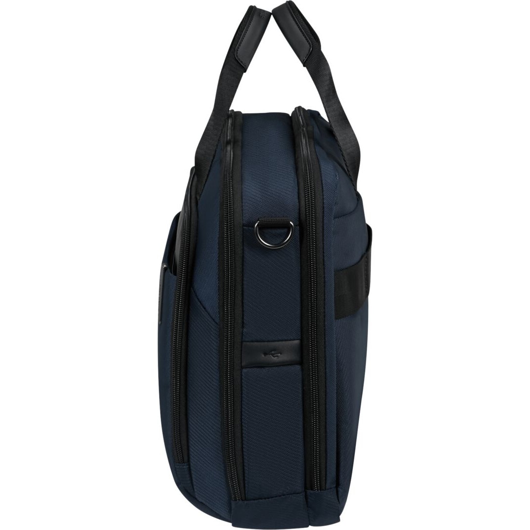 Geanta laptop Samsonite Evosight Bailhandle 15,6", albastra, 410x290x120mm