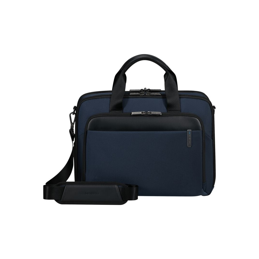 Geanta laptop Samsonite Evosight Bailhandle 15,6", albastra, 410x290x120mm