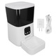 Dispenser automat pentru hrana pentru animale TNEAYWHE, capacitate 6L, control prin aplicatie, interactiune vocala, 100-240V