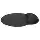 Mouse Pad Zeaicos, Negru, Material Spuma cu Memorie, Suport pentru Incheietura