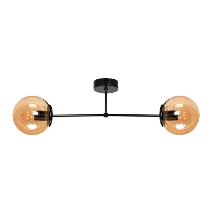 Candelabru Lightstyle Garda, 2xE27, Negru/Cupru