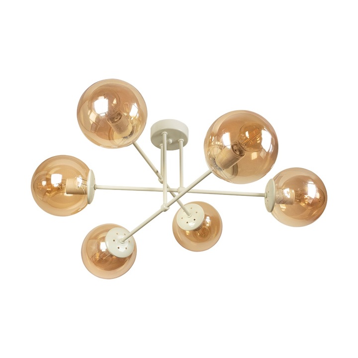 Полилей Lightstyle Гарда, 6хЕ27, Крем/Мед