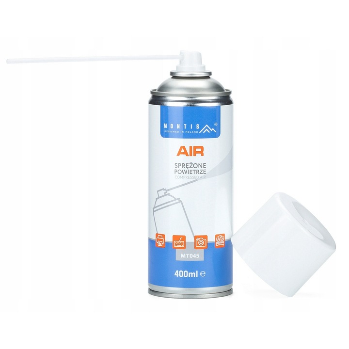 Aer Comprimat, Montis, Mt045, Amestec De Gaze; Propan/Butan/Isobutan, Densitate Teoretica: 0.57 G/cm³, Presiune Interna La 50°C: Max. 8 Bar, Data Expirarii: 3 Ani De La Data Fabricatiei, 400 ml