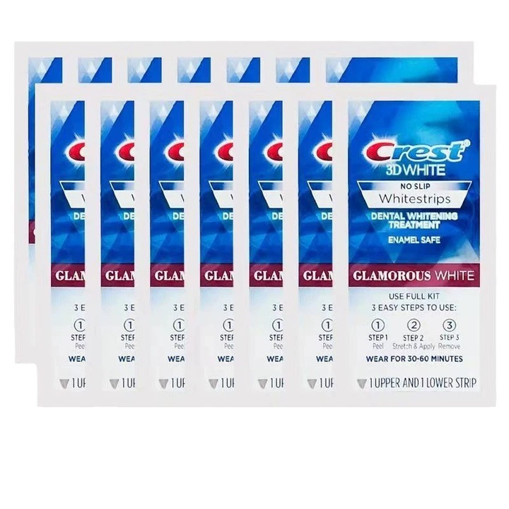 Ленти за избелване на зъби Crest Whitestrips 3D Glamorous White Luxe, 14 броя
