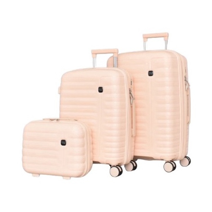 Set Trolere, PERFECT LINE, 65/45/27 cm, Crem