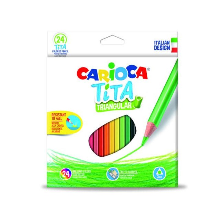 Carioca: Tita háromszög színes ceruza 24db-os