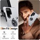 Husa de protectie pentru Samsung Galaxy S25 Ultra, Hybrid Antisoc, Kickstand, Bumper inel rotativ 360, Silver