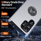 Husa de protectie pentru Samsung Galaxy S25 Ultra, Hybrid Antisoc, Kickstand, Bumper inel rotativ 360, Silver