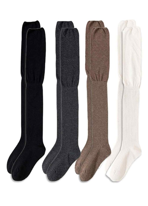 Дамски чорапи, дълги, топли, вълнени, многоцветни