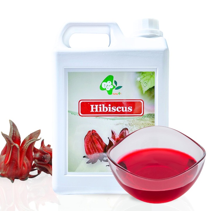 Sirop de Hibiscus 2, 5 kg – Aroma Florala, Ideal pentru Bauturi Racoritoare si Deserturi