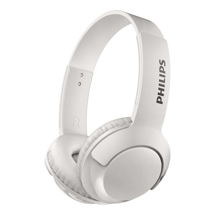 PHILIPS SHB3075WT/00 On-ear fejhallgató, Wireless, Bass+, Mikrofonnal, Fehér