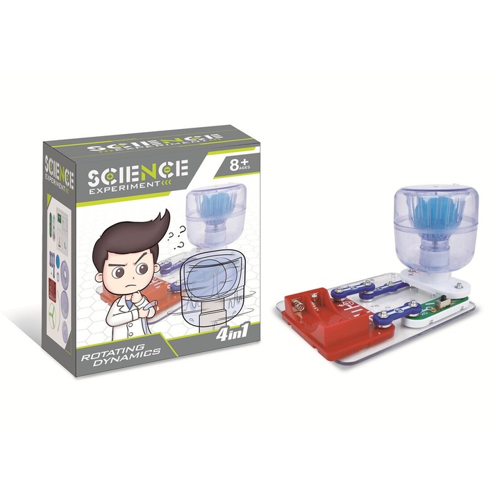 Комплект за научни експерименти Umetoop, въртящ се захранващ блок, за деца на възраст 8-12 години