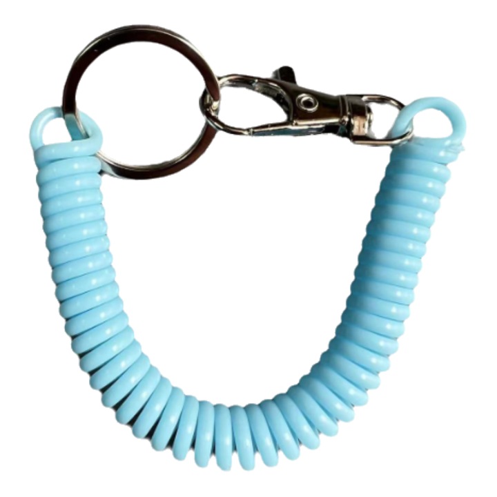 Разтегателен пластмасов ключодържател Enforose, модерен дизайн, против загуба, 10x2cm