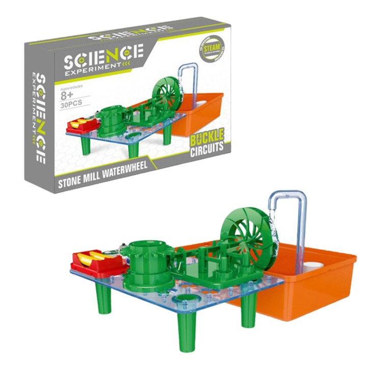 Joc educativ, Umetoop, roata hidraulica electrica, pentru baieti si fete, 8-12 ani