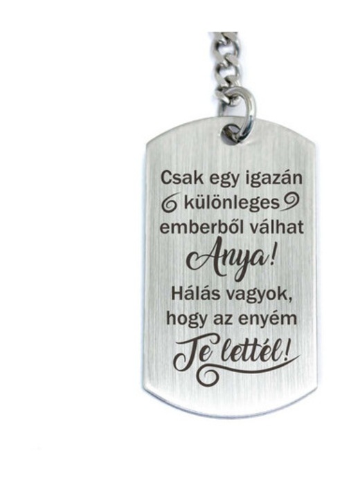 Te lettél az Anyukám acél medálos kulcstartó