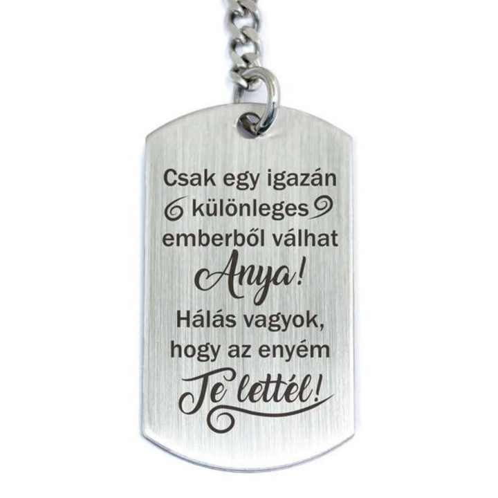 Te lettél az Anyukám acél medálos kulcstartó