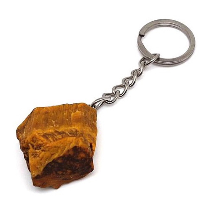 Breloc cu ochi de tigru natural