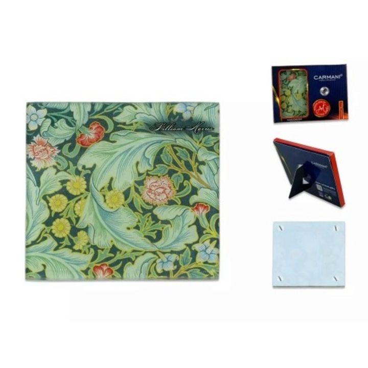 Suport bauturi de sticla 10, 5x10, 5cm, William Morris