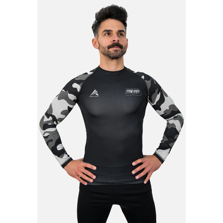 ARMURA Camo Black Rashguard, Черен